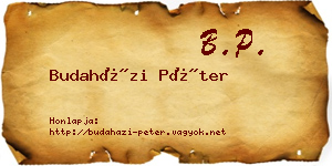 Budaházi Péter névjegykártya